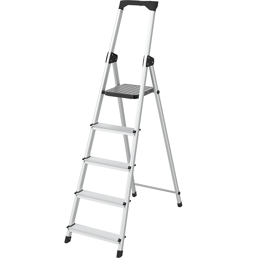 KMM-55 5 BASAMAKLI ALÜMİNYUM  MERDİVEN KUMTEL